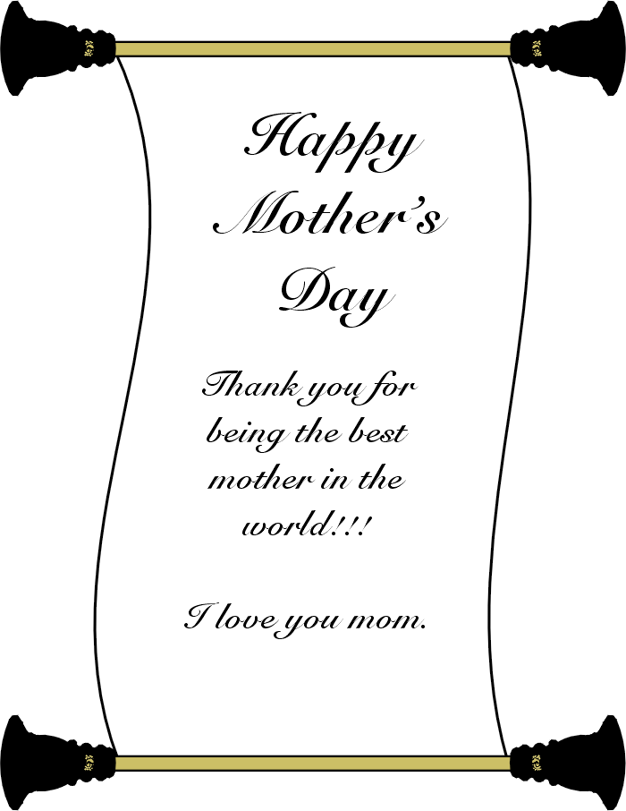 Mother's Day Certificate: Best Mother