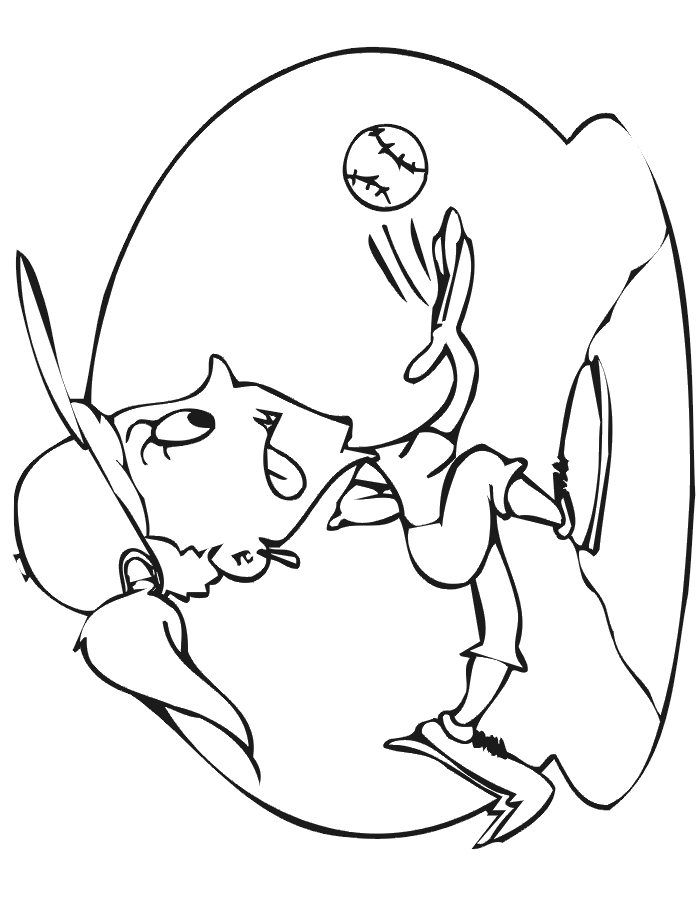 softball coloring pages - photo #39