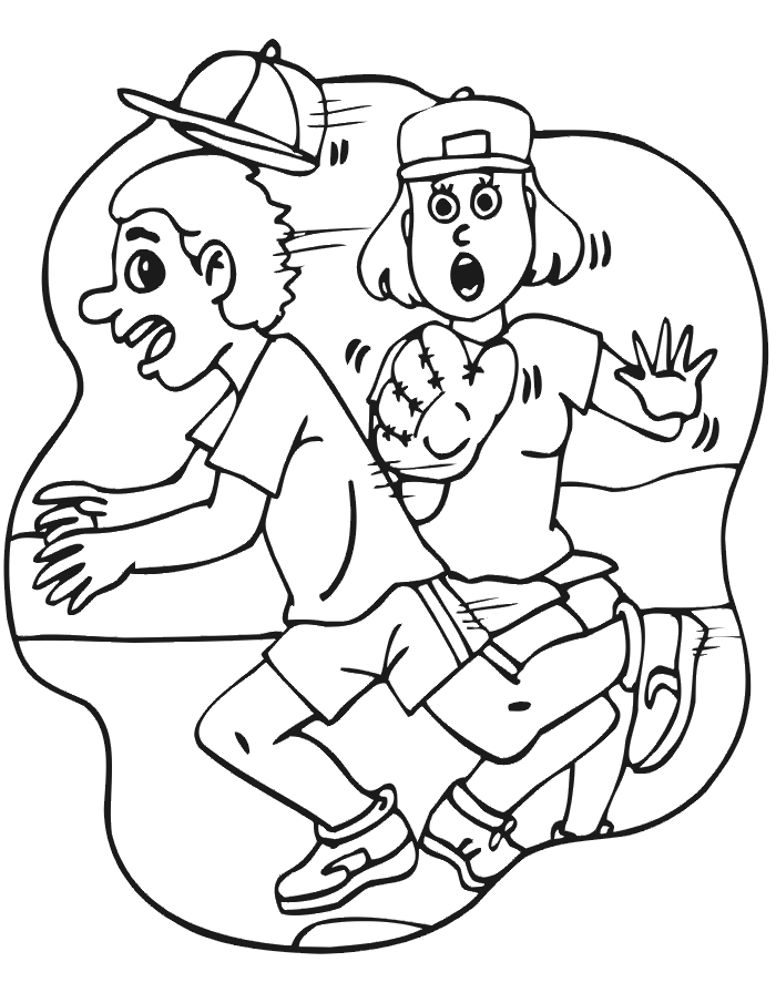 free coloring pages girls softball - photo #10