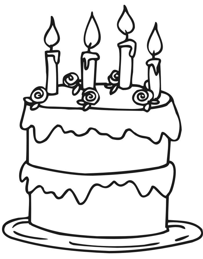 cake coloring pages for girls - photo #6
