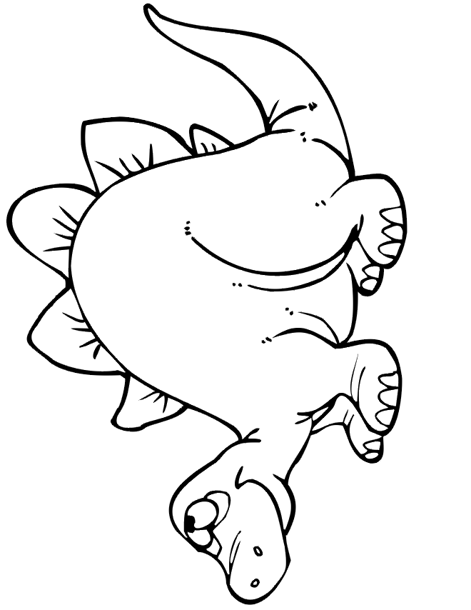 cartoon dinosaurs Colouring Pages