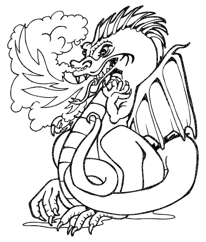More Dragon Coloring Pages