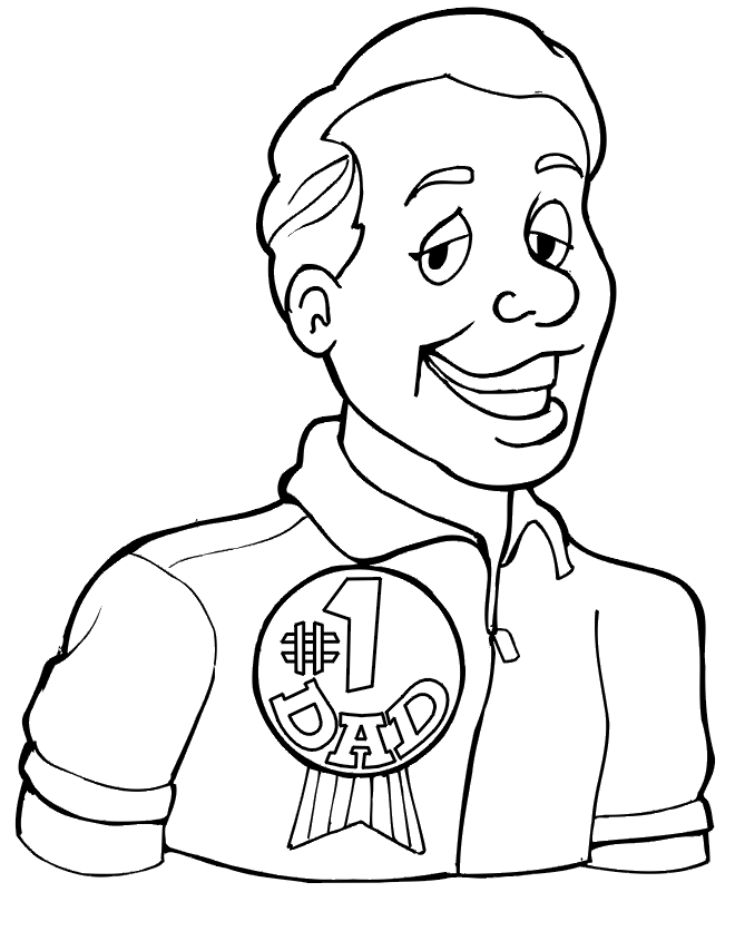 Happy Father's Day Coloring Page: #1 Dad