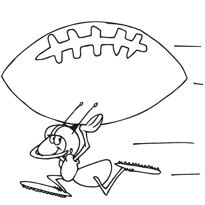 Football Coloring Picture: Coach