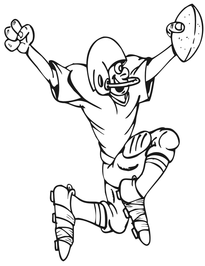 Football coloring page