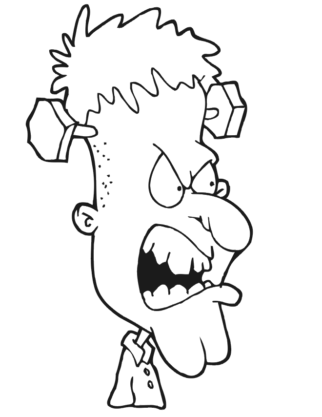 mad face coloring pages - photo #14