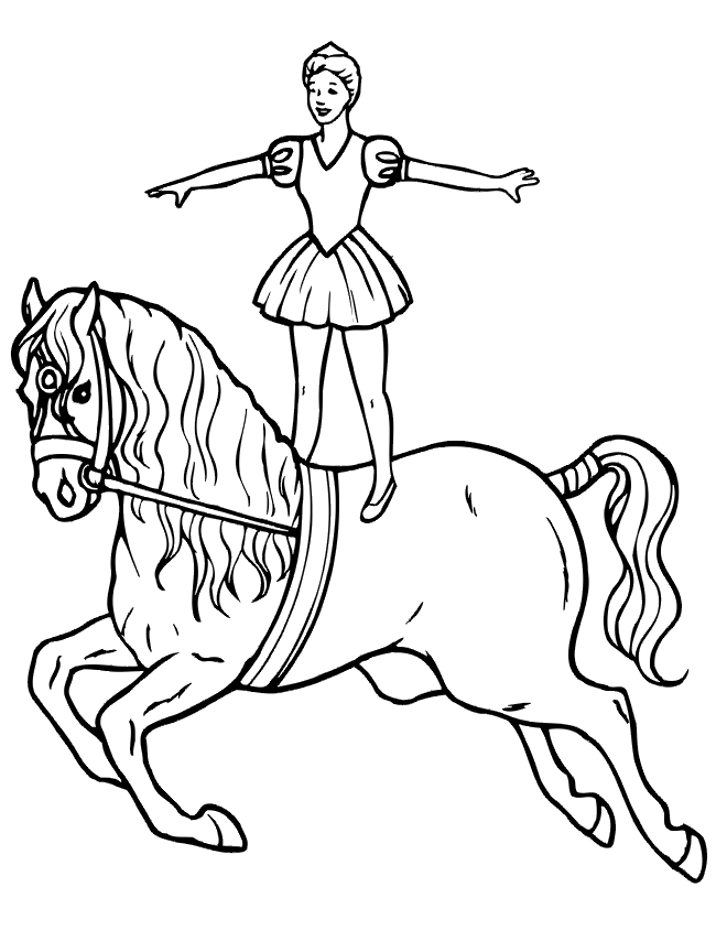 Free Circus Horse Coloring Page. The Best Coloring Pages for Kids from www.