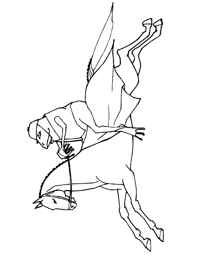 frog and horse coloring page