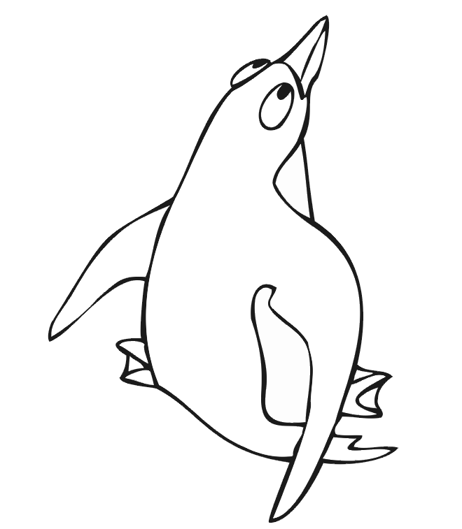 p is for penguin coloring pages - photo #47