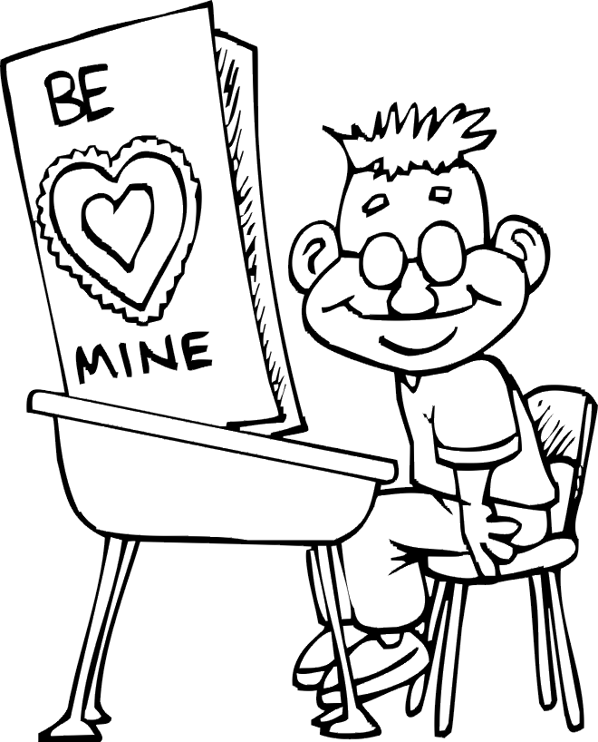 Valentine Coloring Page
