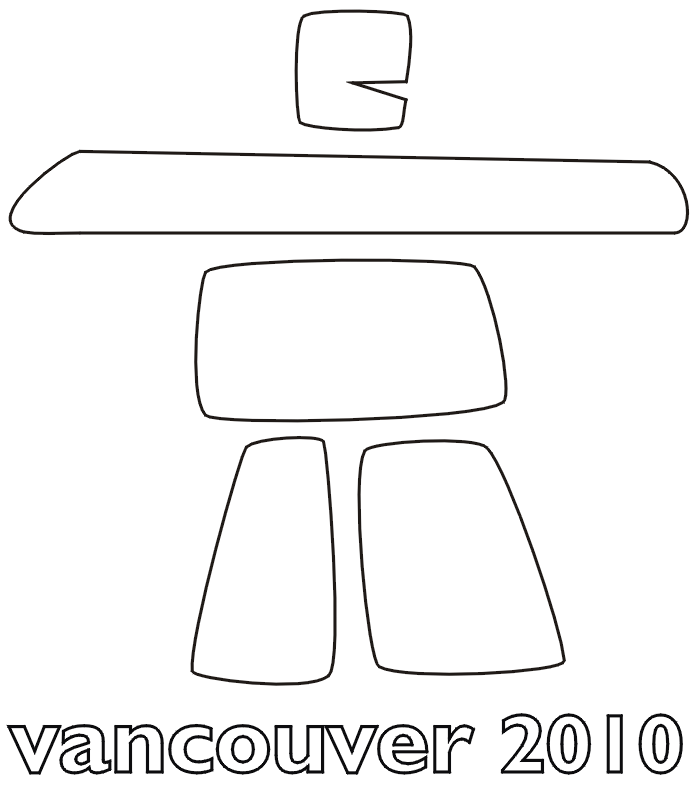 Vancouver 2010 Logo Coloring Page