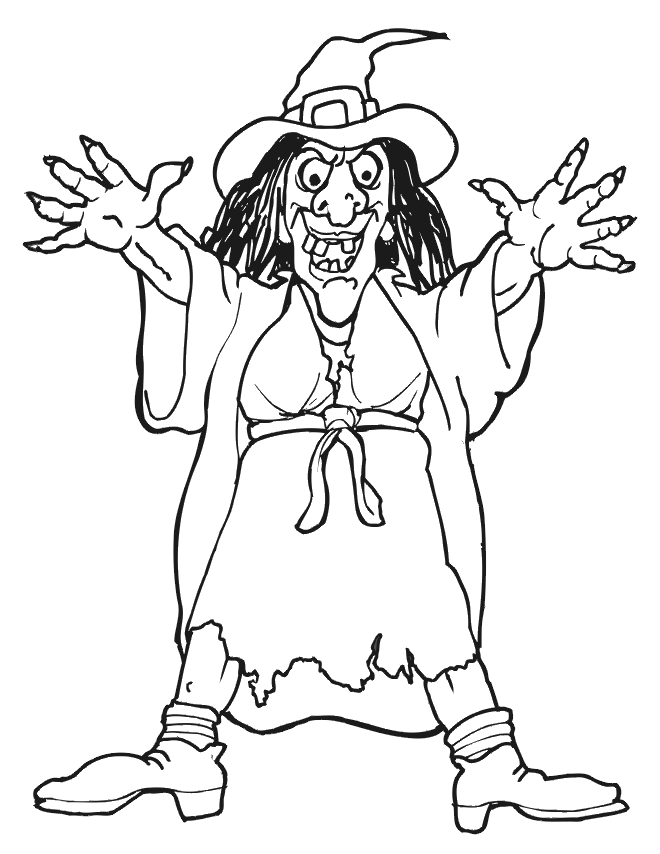 caillou coloring pages halloween witch - photo #17