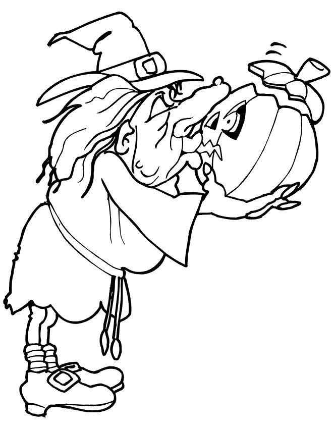 kissing fish coloring pages. Witch Coloring Page 5: Witch