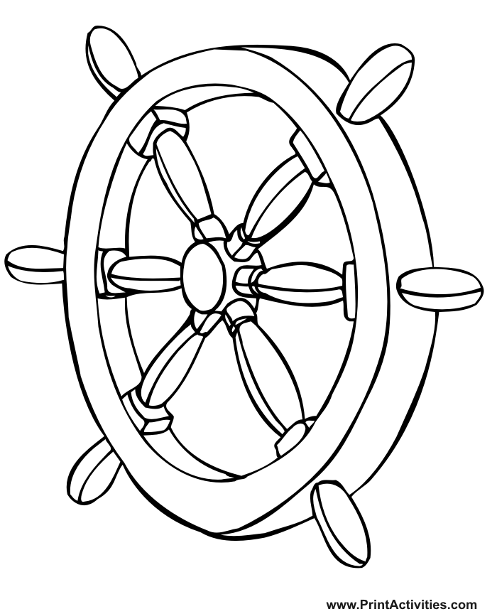 Helm Coloring Page.