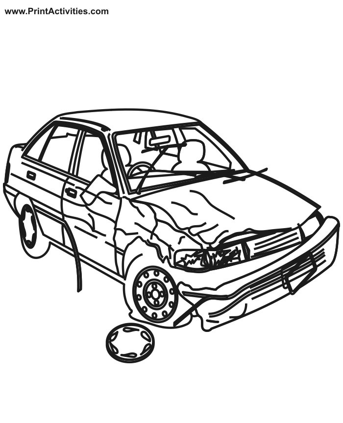 coloring pages of cars. Car Coloring Page of a