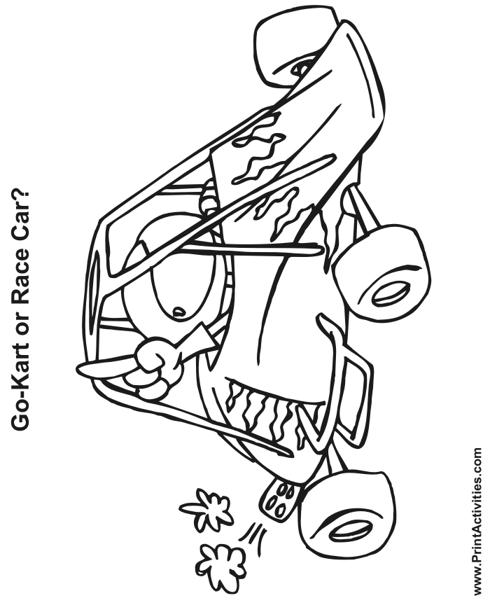 kart coloring pages - photo #6