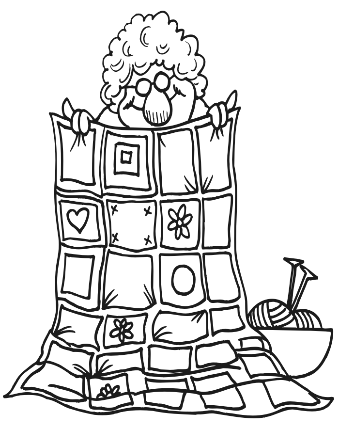 quilt coloring pages free - photo #18