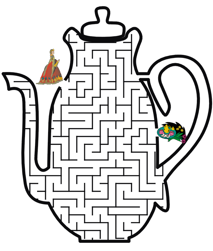 Princess Maze: Help the Princess through the maze to find her tea tray