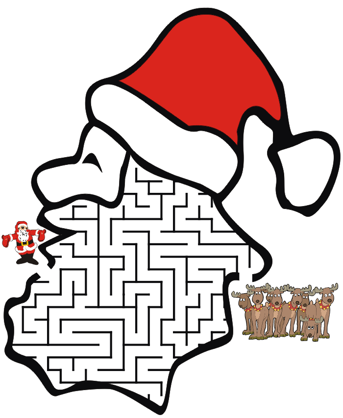 Christmas Maze: Help Santa find his reindeer