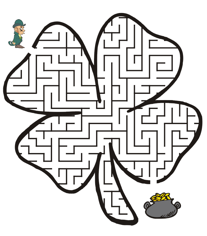 free-printable-st-patrick-s-day-maze-four-leaf-clover