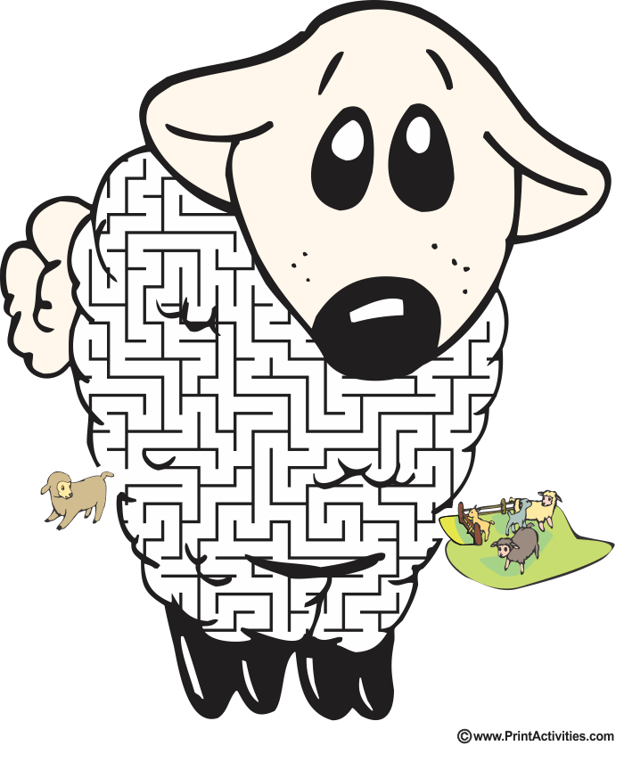 Sheep Maze: Help the lost sheep find it's friends.