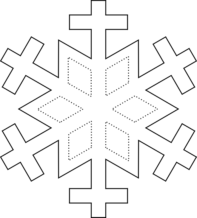 Traceable Snowflake Picture